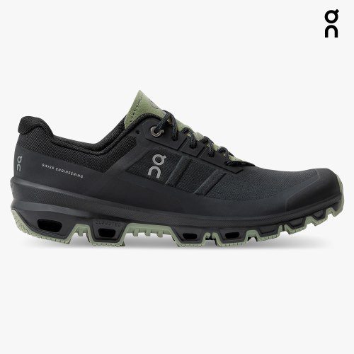 On Cloudventure Men's Hiking Shoes Black | UK-25AM8