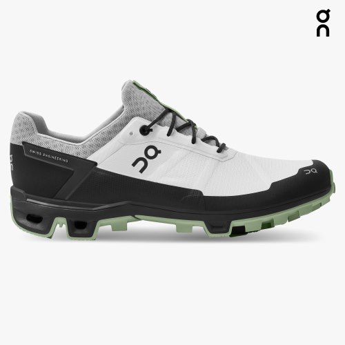 On Cloudventure Peak Men's Hiking Shoes White / Black | UK-1MA76