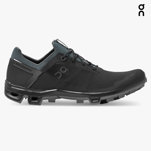 On Cloudventure Peak Men's Hiking Shoes Black | UK-78O5M