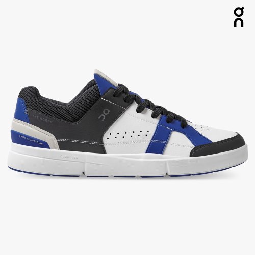 On Cloud THE ROGER Clubhouse Men's Trainers White / Blue / Black | UK-127AM