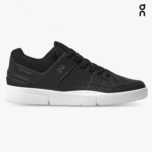 On Cloud THE ROGER Clubhouse Men's Trainers Black | UK-5AOM1