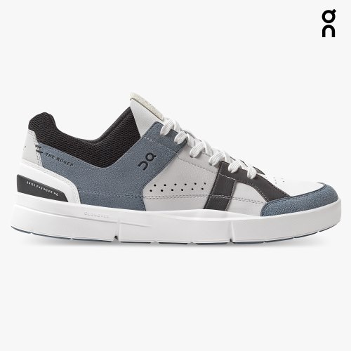 On Cloud THE ROGER Clubhouse Men's Trainers White / Blue / Black | UK-6J725